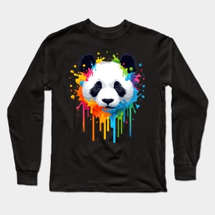 Giant Panda Colors Long Sleeve T-Shirt